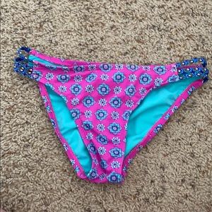 Purple and blue bikini set
